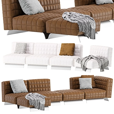 Minotti TWIGGY Modular Sofa 04 - Contemporary Elegance 3D model image 1 