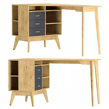 Nordik-3 Writing Desk by Divan.ru 3D model image 1 