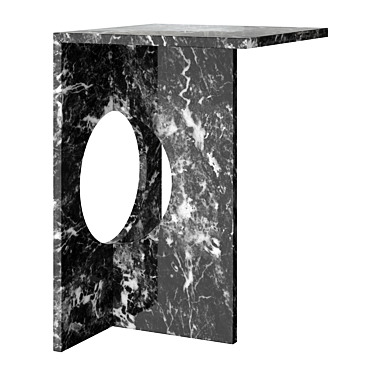 Elegant Marble Side Tables by Studio Mohs 3D model image 1 