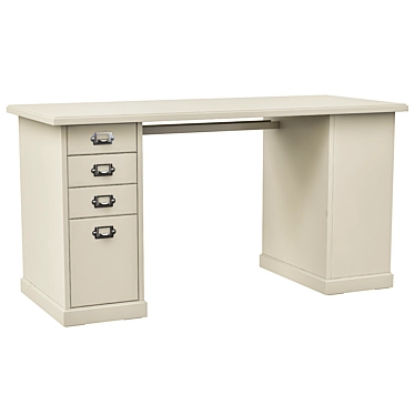 Modern Beige Vebjörn Desk IKEA 3D model image 1 