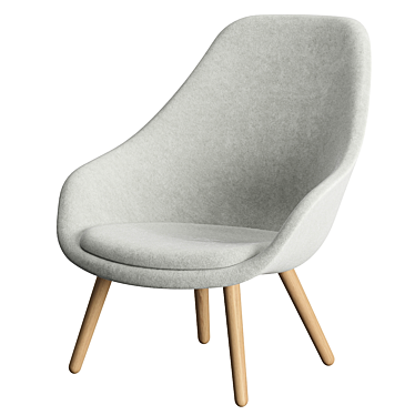 Scandinavian Design Lounge Chair 3D model image 1 