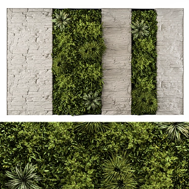 Vertical Garden Wall Decor 64 3D model image 1 