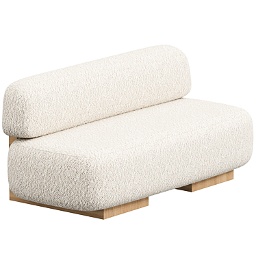 Elegant Modern Yoshida Sofa 3D model image 1 