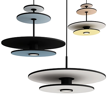 Acoustic LED Pendant Lamp 80cm 3D model image 1 