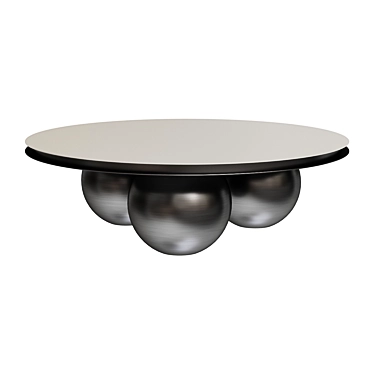 Orbit Stainless Steel Coffee Table 3D model image 1 