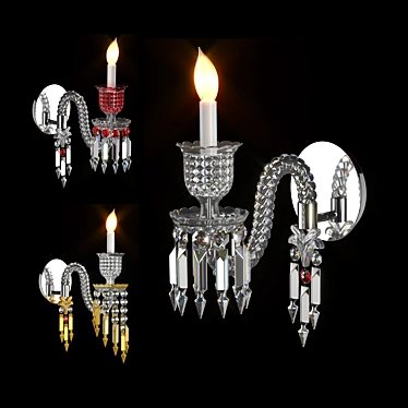 Baccarat Crystal Wall Sconce 3D model image 1 