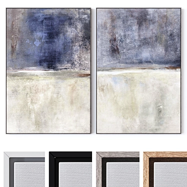 Canvas Wall Art Set 3DSMax 3D model image 1 