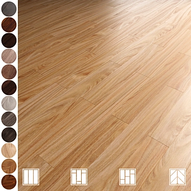 Wood Flooring Pack 18 Styles 3D model image 1 