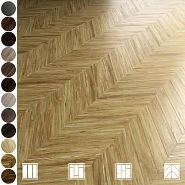 Multi-Map Parquet Flooring Collection 3D model image 1 