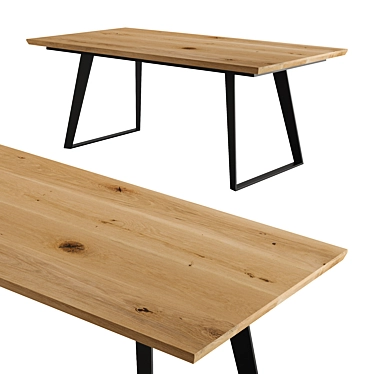  Modern Scandinavian Inspired Table 3D model image 1 