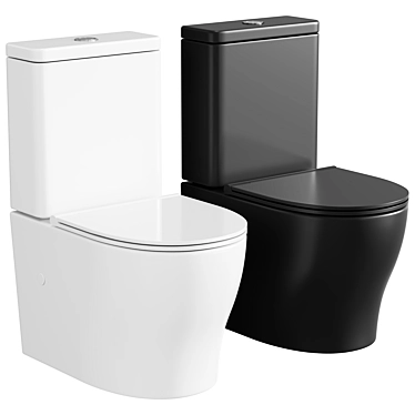 Compact Toilet Angerbach Collection 3D model image 1 