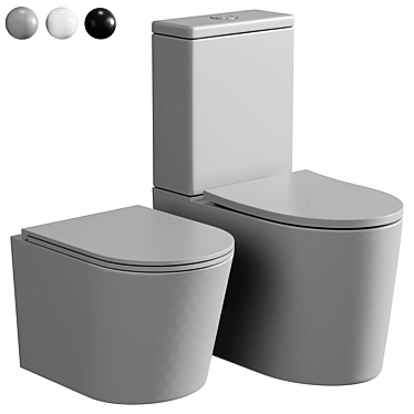 Salzbach WeltWasser Toilets Array 3D model image 1 