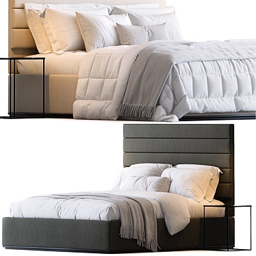 VIVALDI CORELLI Bed Set 206x186cm 3D model image 1 