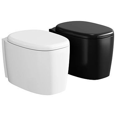 Vitra Plural Rim-Ex Wall-Hung Toilet 3D model image 1 