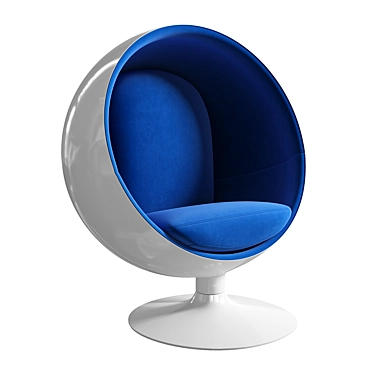 Modern Space-saving Armchair 3D model image 1 