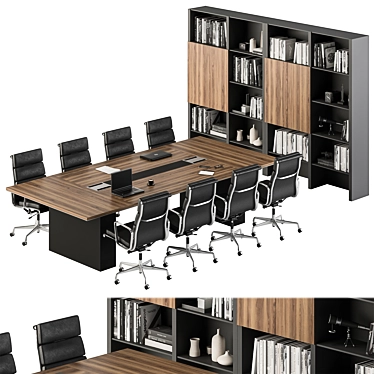 Conference Table 375 Office Furniture 3D model image 1 