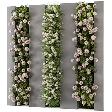 Vertical Garden Set - Outdoor Wall 3D model image 1 