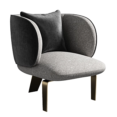 Stylish Garry Club Chair 3D model image 1 