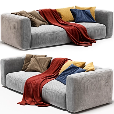 Modern Poliform Shanghai Sofa Design 3D model image 1 