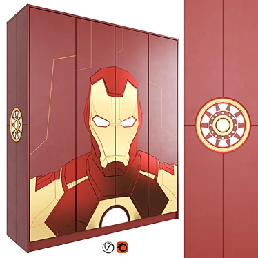 Tech-savvy Iron Man Wardrobe Model 3D model image 1 