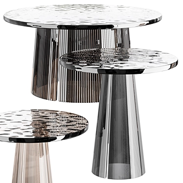 Sleek Bent Coffee Table 3D model image 1 