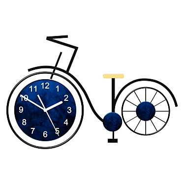 Modern Bicycle Wall Clock Art 3D model image 1 