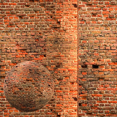 Seamless Texture Brick Material Kit 3D model image 1 