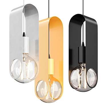 Title: Modern Clip Pendant Light 3D model image 1 