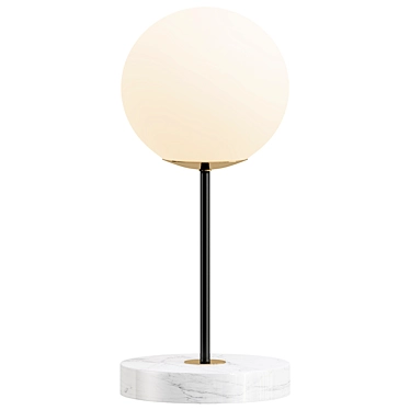 Modern Sphere Table Lamp Design 3D model image 1 