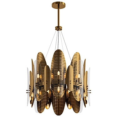 Retro Glamour Jazz Chandelier 3D model image 1 