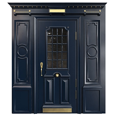 Classic Door 3D Model 2250mm 3D model image 1 