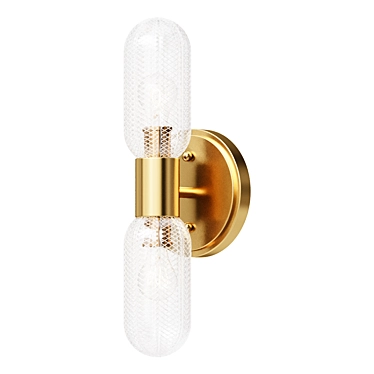 Dumboo Gold Brass LED Sconce 3D model image 1 