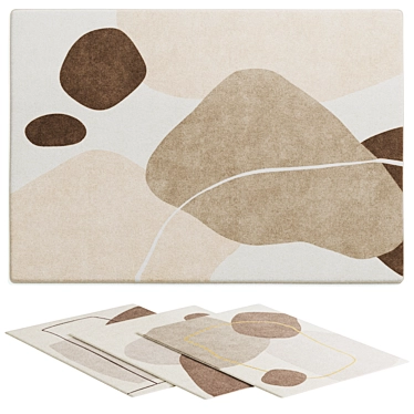 Modern Wabi-sabi Rug Set 3D model image 1 