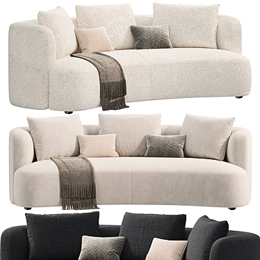 Modern YVES Sofa Design By Porada 3D model image 1 