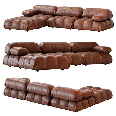 Modern Italian B&B Sofa Design 3D model image 1 