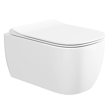 Vincea Form Wall-Hung Toilet 3D model image 1 