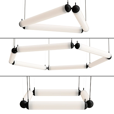 Elegant Puro Contour Lighting Fixtures 3D model image 1 