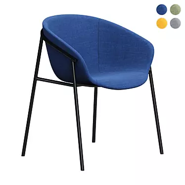 Teulat Hug Fabric Mix Chair 3D model image 1 