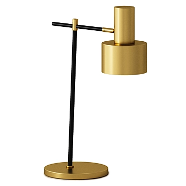 Elegant Brass Table Lamp 3D model image 1 