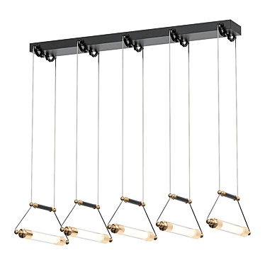 Forge Suspension Linear Pendant - High Wattage 3D model image 1 