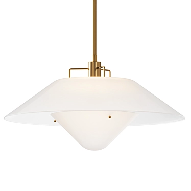 Elegant Troy Otto Pendant Light 3D model image 1 