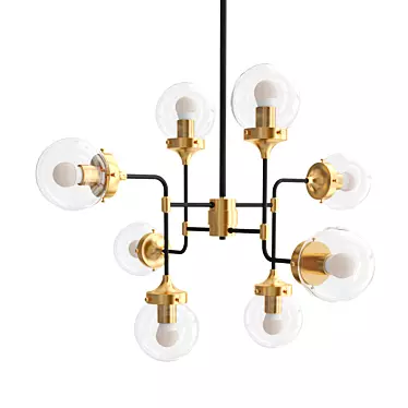 Modern Loft House Pendant Chandelier 3D model image 1 