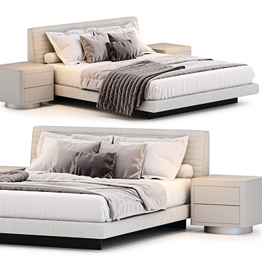 Modern Minotti Roger Sofa Model 3D model image 1 