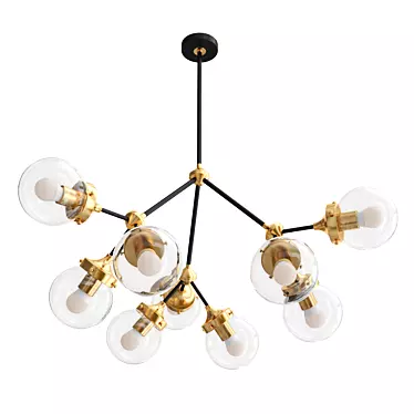 Modern Pendant Chandelier Light Fixture 3D model image 1 