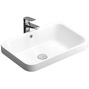 Sleek WeltWasser WW Deilbach Sink 3D model image 1 