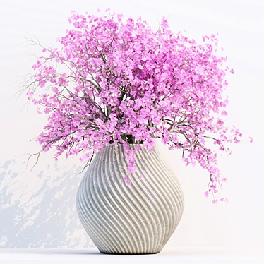 Elegant Bouquet Vase 3D Model 3D model image 1 