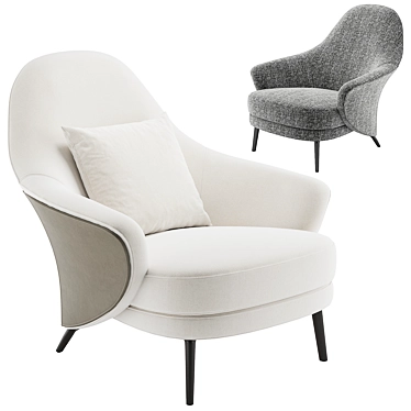 Contemporary Minotti Angie Armchair in V-Ray 3D model image 1 