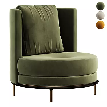 Luxury Estee Armchair Furniture Millimeters 3D model image 1 