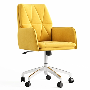 Shannon Office Chair Yellow 3D model image 1 