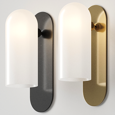 Elegant Odyssey MD Brass Sconce 3D model image 1 